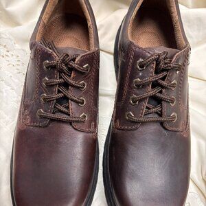 Dockers Men’s Brown Leather Blackstone Oxford Shoes – Size 10 Medium